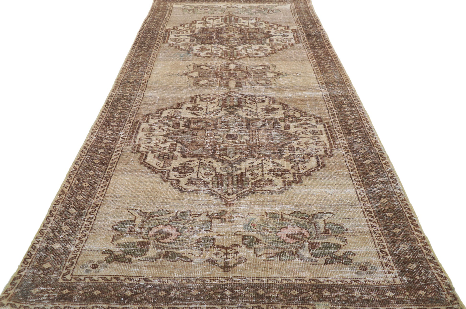 3 x 10 Antique Persian Mahal Runner 61017