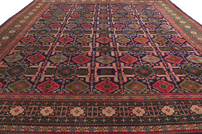 10 x 13 Vintage Persian Tabriz Rug 61023