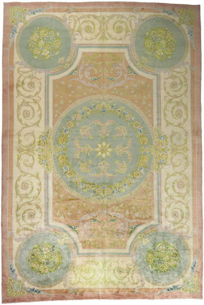 13 x 20 Vintage Persian Isfahan Rug 61025
