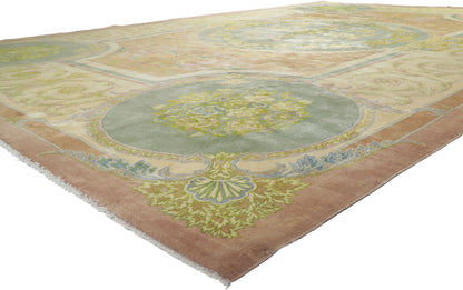 13 x 20 Vintage Persian Isfahan Rug 61025