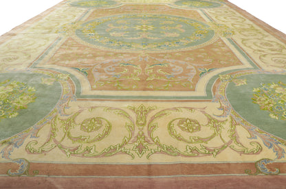 13 x 20 Vintage Persian Isfahan Rug 61025