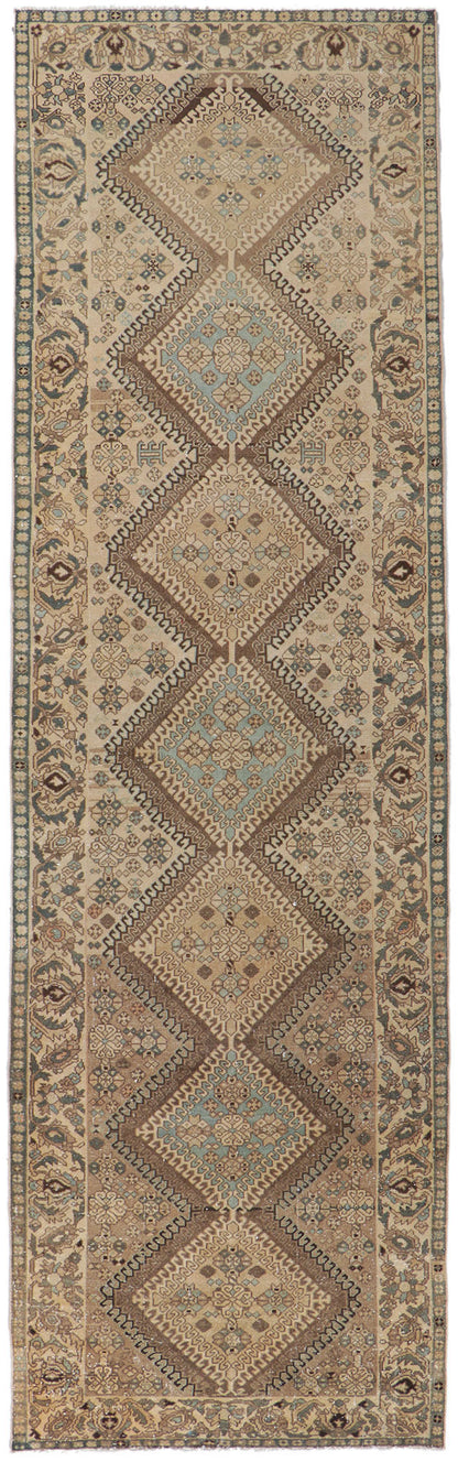 4 x 13 Vintage Persian Hamadan Rug 61026