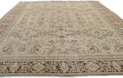 9 x 12 Antique-Worn Persian Mahal Rug 61028