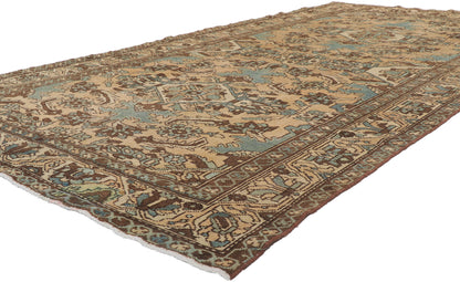 5 x 10 Vintage Persian Bakhtiari Rug 61029