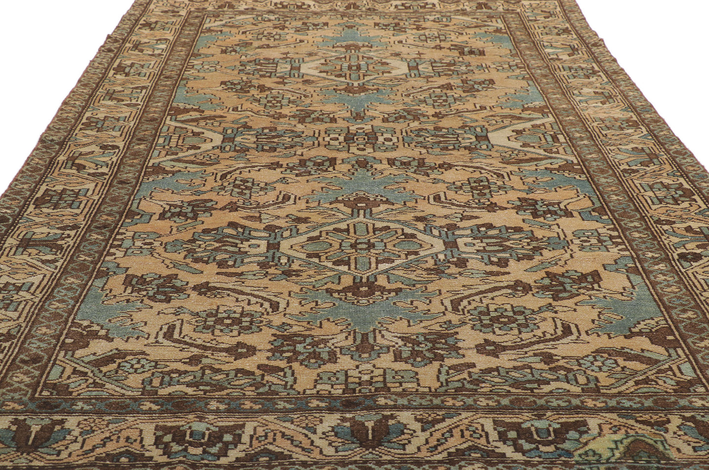 5 x 10 Vintage Persian Bakhtiari Rug 61029
