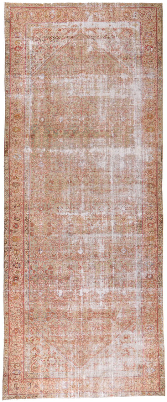 7 x 16 Distressed Antique Persian Malayer Rug 61030