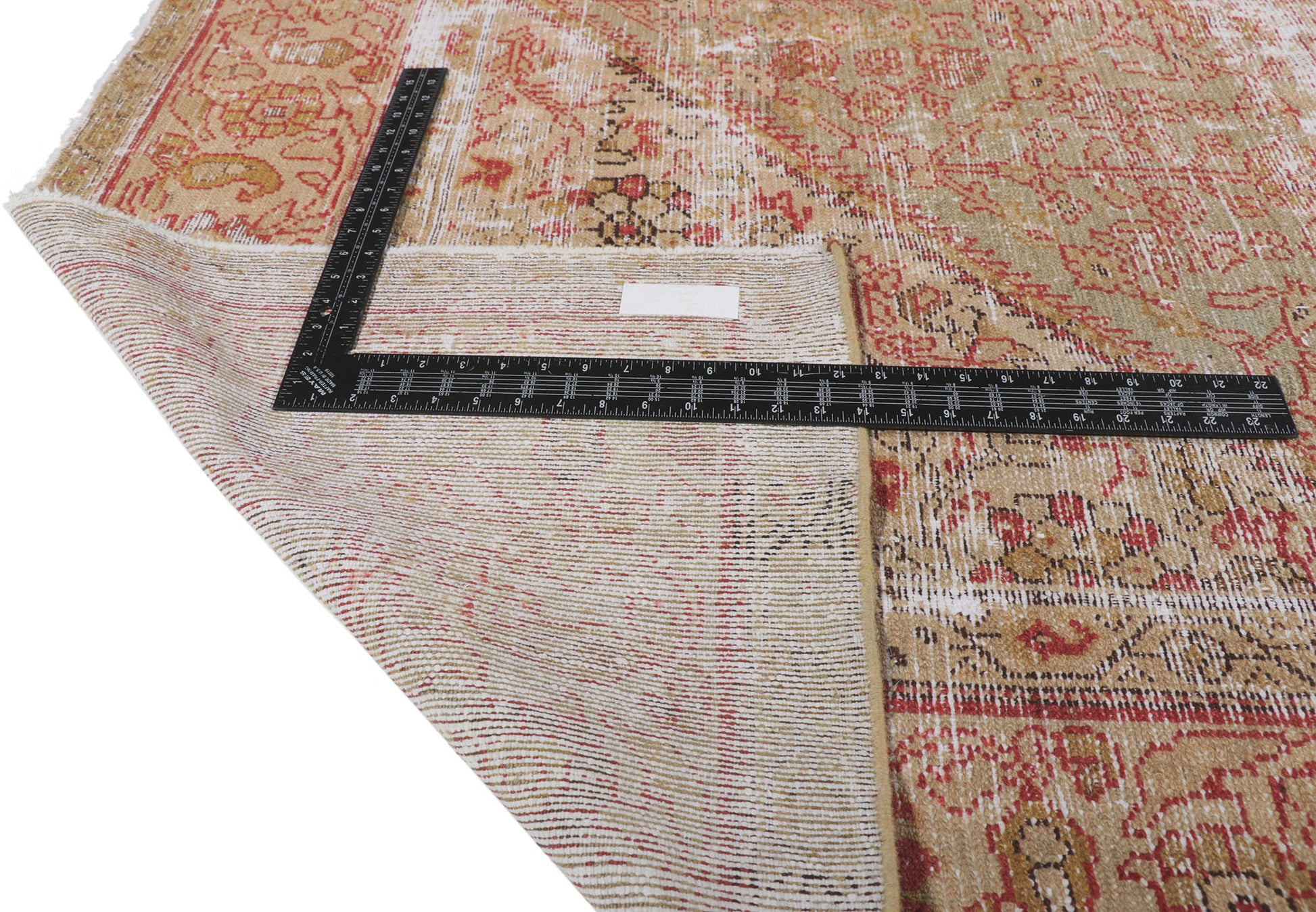 7 x 16 Distressed Antique Persian Malayer Rug 61030