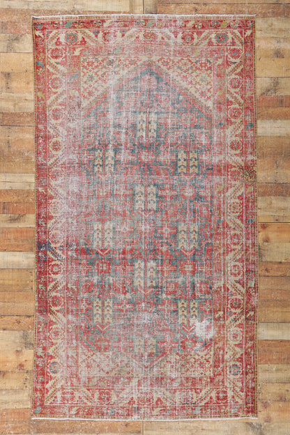 5 x 9 Distressed Antique Persian Malayer Rug 61031