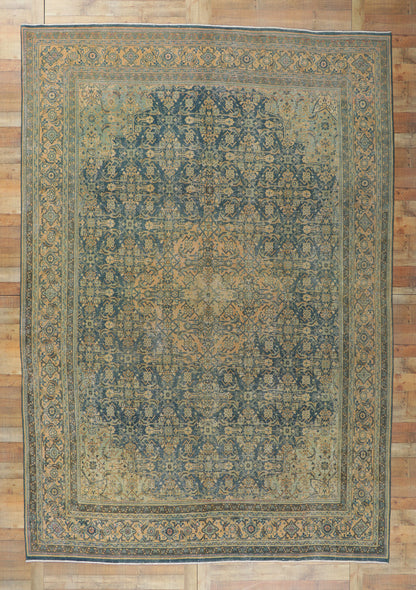 10 x 14 Vintage Persian Tabriz Rug 61076