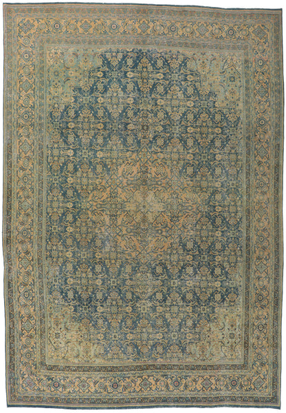 10 x 14 Vintage Persian Tabriz Rug 61076