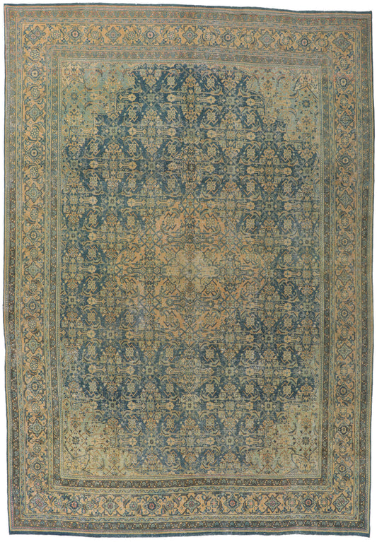 10 x 14 Vintage Persian Tabriz Rug 61076