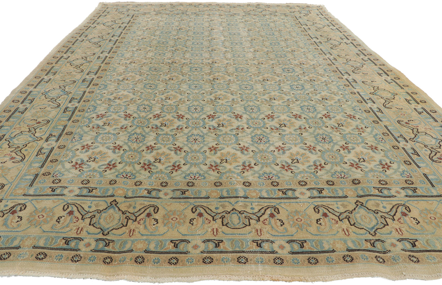 6 x 10 Antique Persian Mashhad Rug 51543