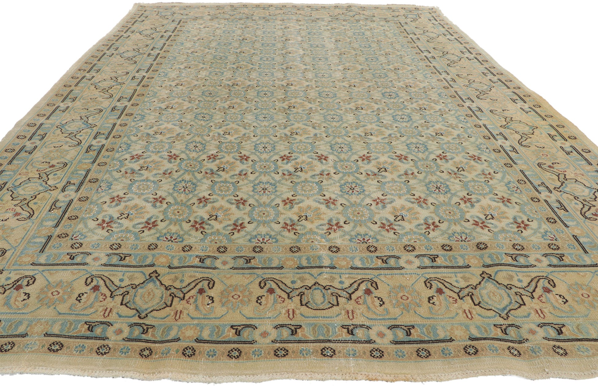 6 x 10 Antique Persian Mashhad Rug 51543