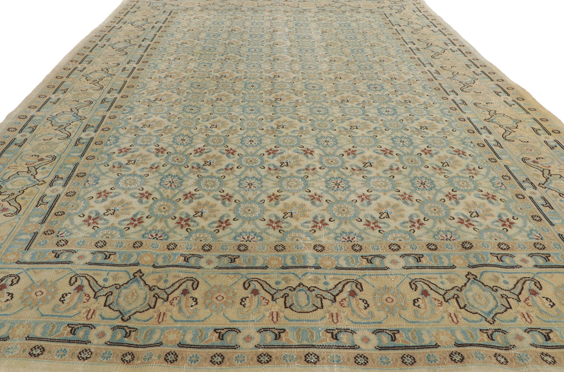 6 x 10 Antique Persian Mashhad Rug 51543