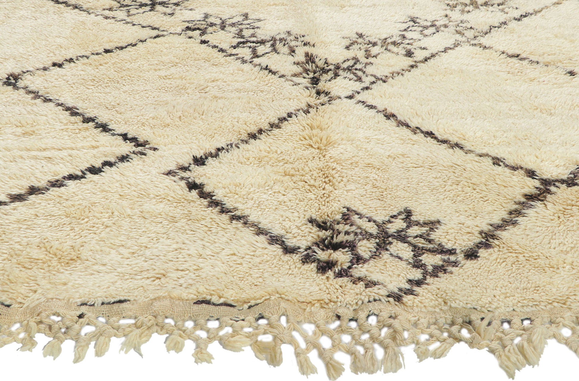6 x 10 Vintage Moroccan Beni Ourain Rug 78369