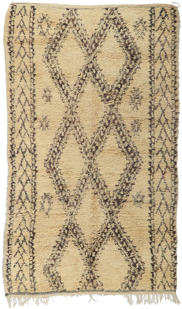 6 x 10 Vintage Moroccan Beni Ourain Rug 78373