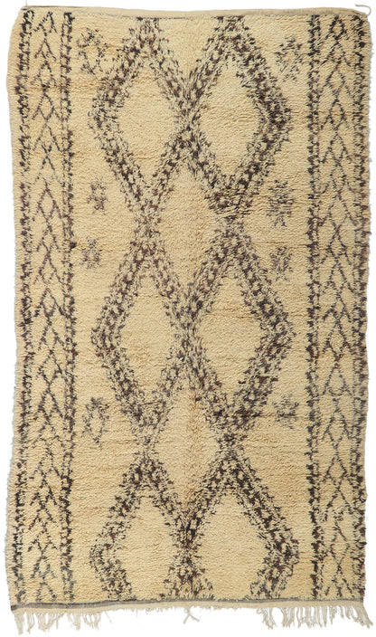 6 x 10 Vintage Moroccan Beni Ourain Rug 78373