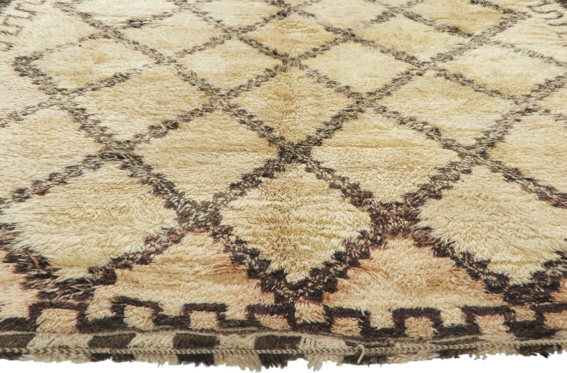 6 x 10 Vintage Moroccan Beni Ourain Rug 78381