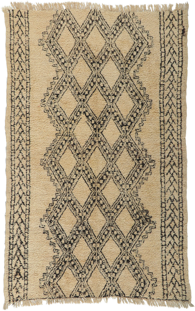 6 x 10 Vintage Moroccan Beni Ourain Rug 78382