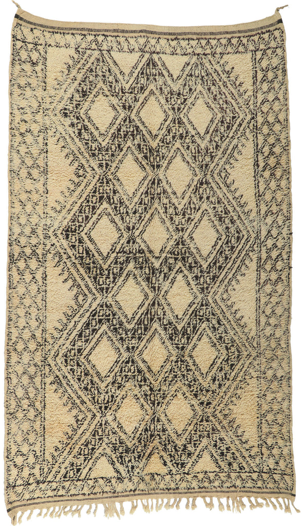 6 x 10 Vintage Moroccan Beni Ourain Rug 78385