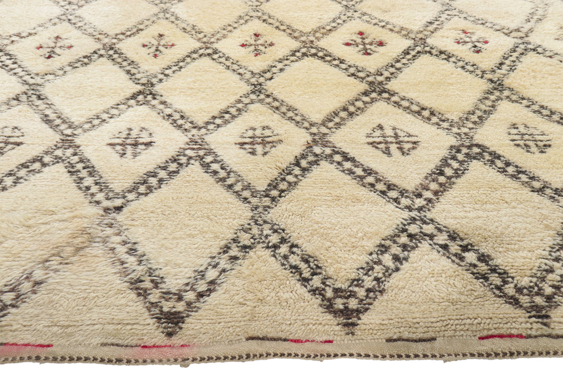 6 x 10 Vintage Moroccan Beni Ourain Rug 78413