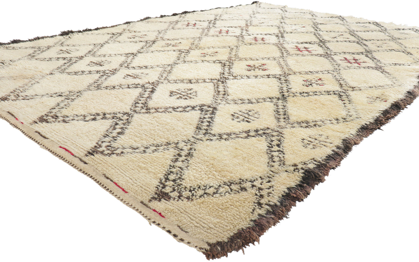 6 x 10 Vintage Moroccan Beni Ourain Rug 78413