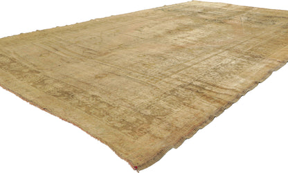 6 x 10 Vintage Turkish Oushak Rug 74094