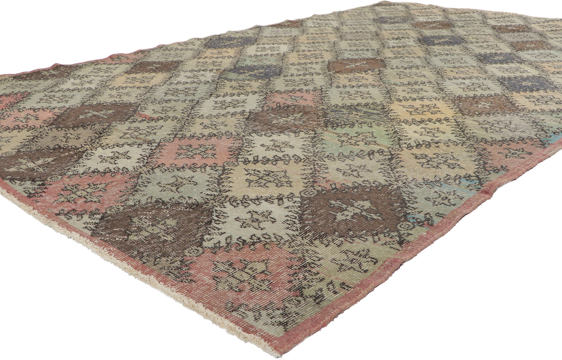 6 x 10 Zeki Muren Vintage Turkish Sivas Rug 50872