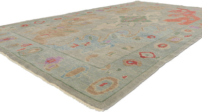 6 x 11 Contemporary Turkish Oushak Rug 53819