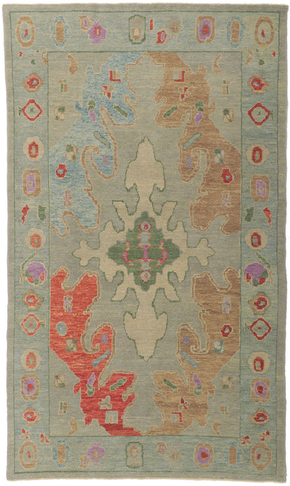 6 x 11 Contemporary Turkish Oushak Rug 53819