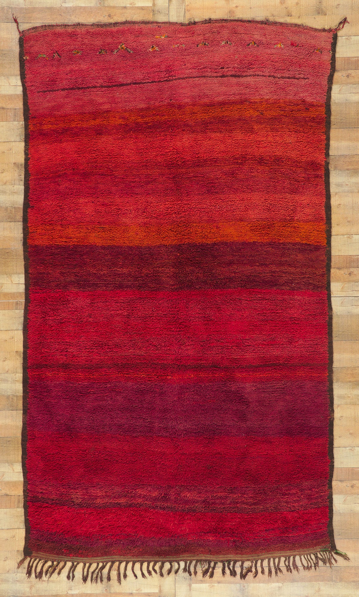6 x 11 Vintage Red Moroccan Rug 78363