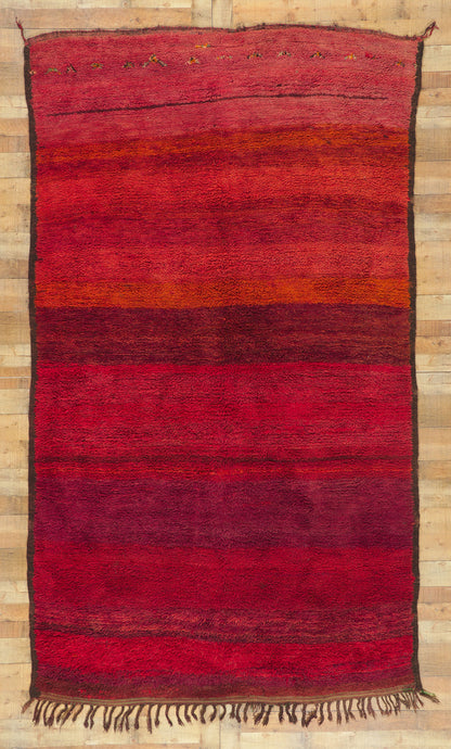 6 x 11 Vintage Red Moroccan Rug 78363