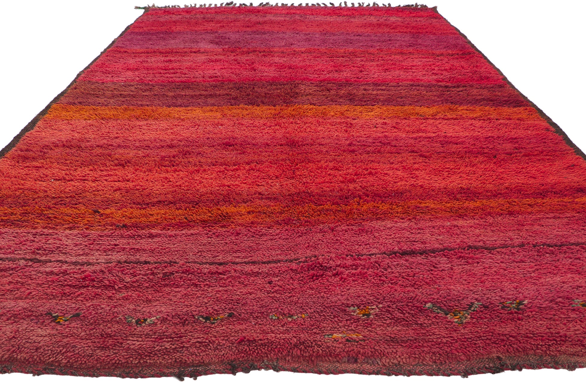 6 x 11 Vintage Red Moroccan Rug 78363