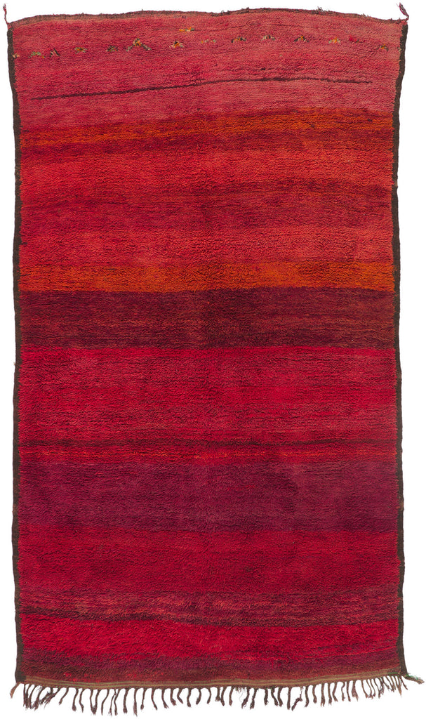 6 x 11 Vintage Red Moroccan Rug 78363