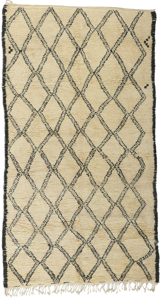 6 x 11 Vintage Moroccan Beni Ourain Rug 78376