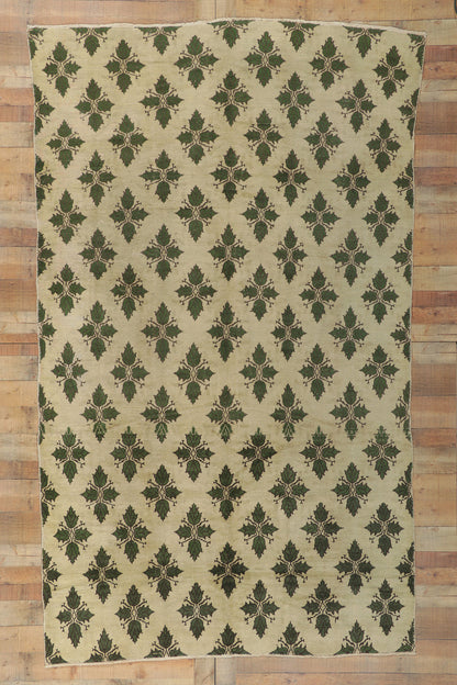 6 x 11 Vintage Turkish Oushak Rug 50219