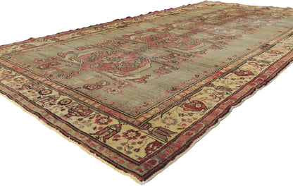 6 x 11 Vintage Turkish Oushak Rug 50216