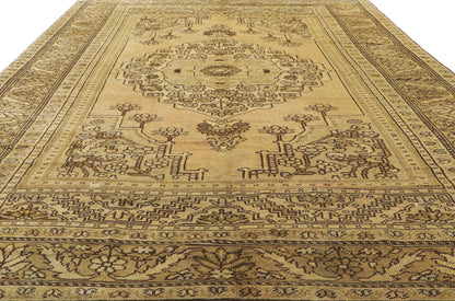 6 x 11 Vintage Turkish Oushak Rug 50517