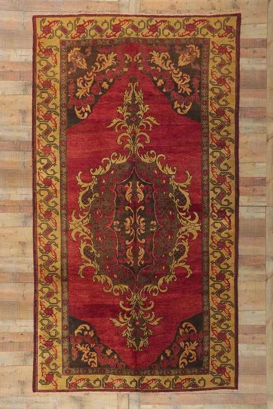 6 x 11 Vintage Turkish Oushak Rug 51091