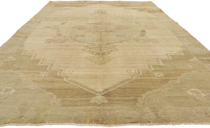 6 x 11 Vintage Turkish Oushak Rug 51381