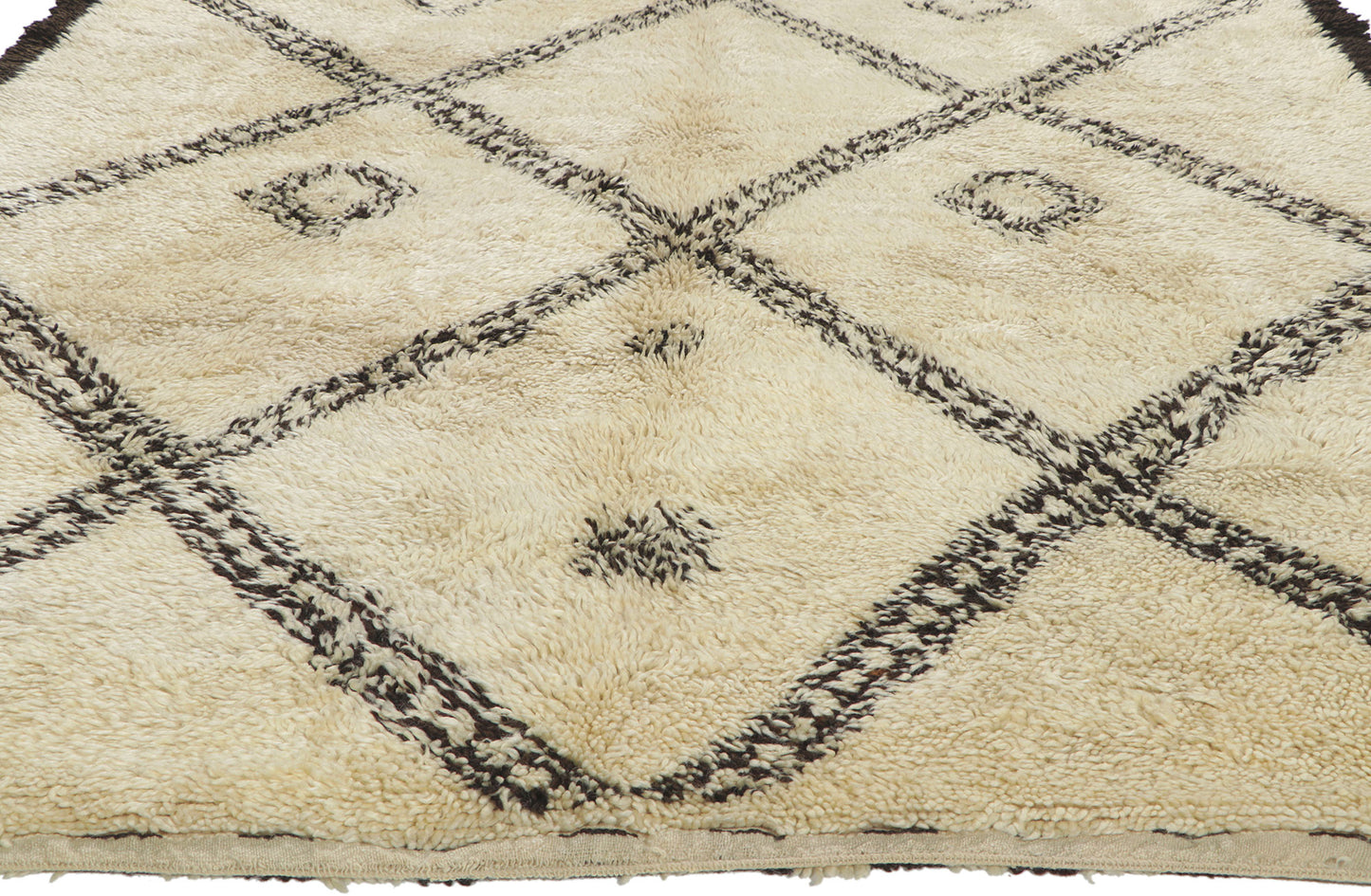 6 x 12 Vintage Moroccan Beni Ourain Rug 78388