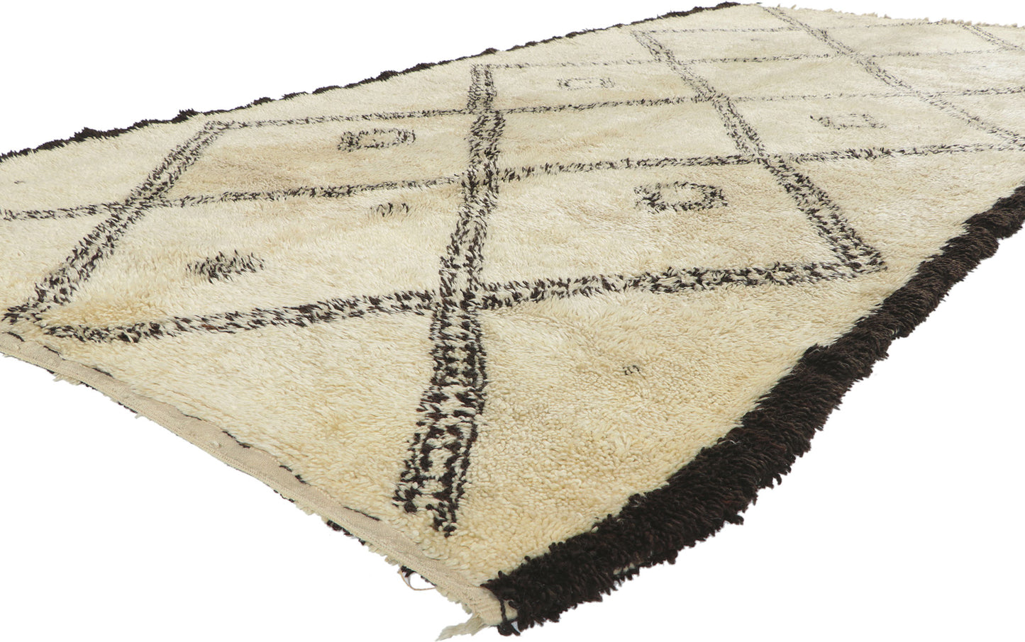 6 x 12 Vintage Moroccan Beni Ourain Rug 78388