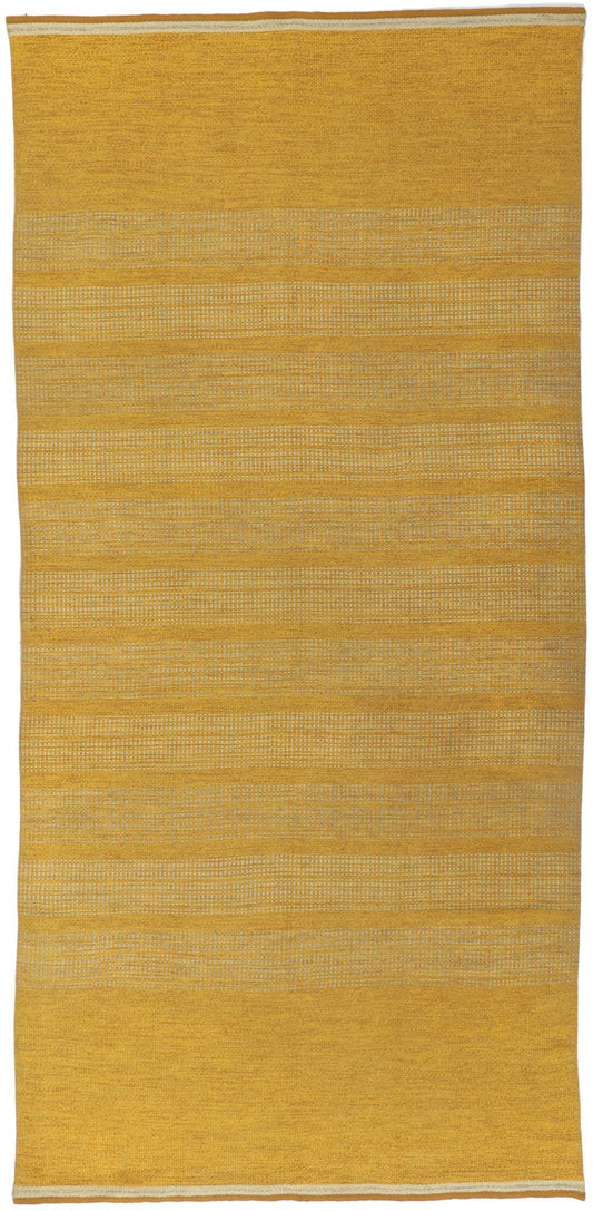 6 x 12 Vintage Gold Swedish Rollakan Rug 78505