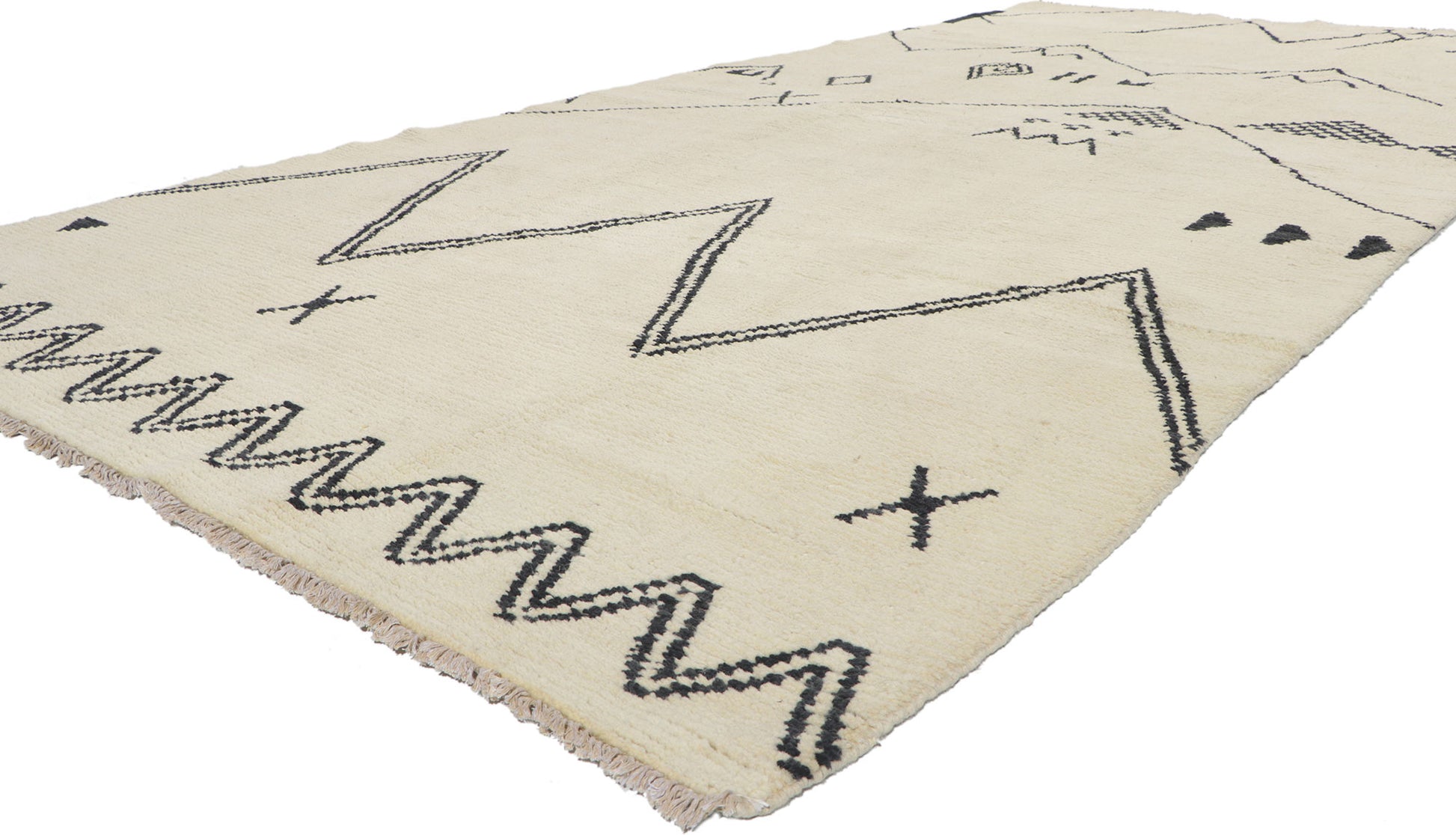 6 x 13 Organic Modern Moroccan Rug 80708