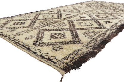 6 x 13 Vintage Moroccan Beni Ourain Rug 78387