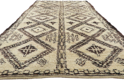 6 x 13 Vintage Moroccan Beni Ourain Rug 78387
