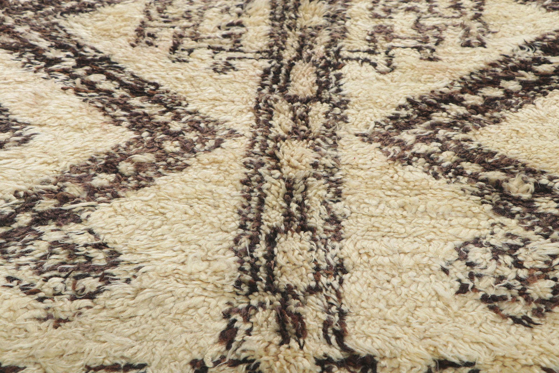 6 x 13 Vintage Moroccan Beni Ourain Rug 78387