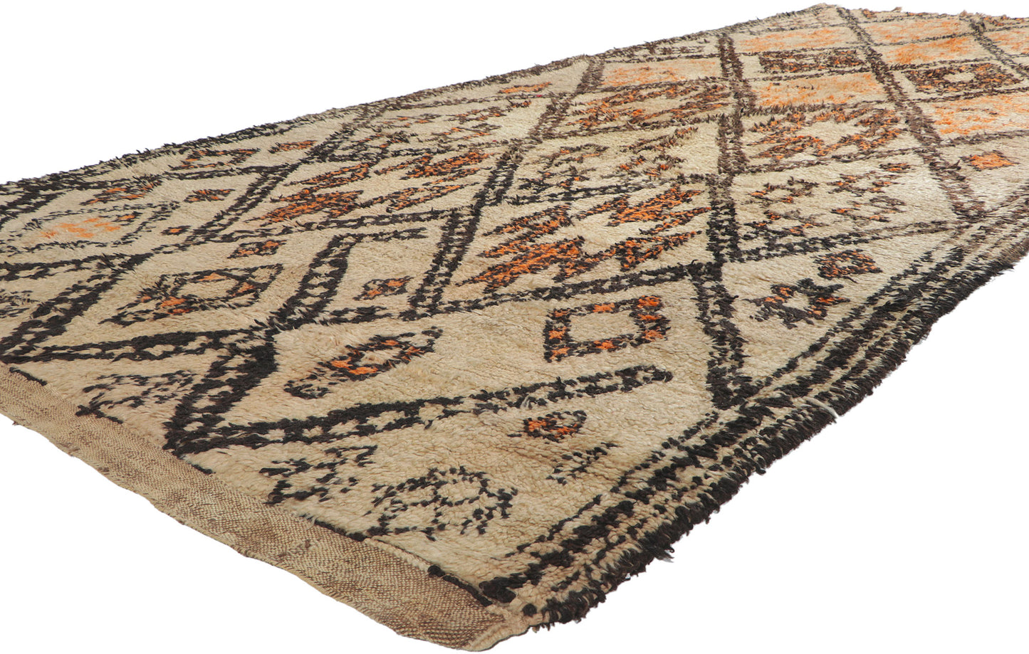 6 x 14 Vintage Moroccan Beni Ourain Rug 78370