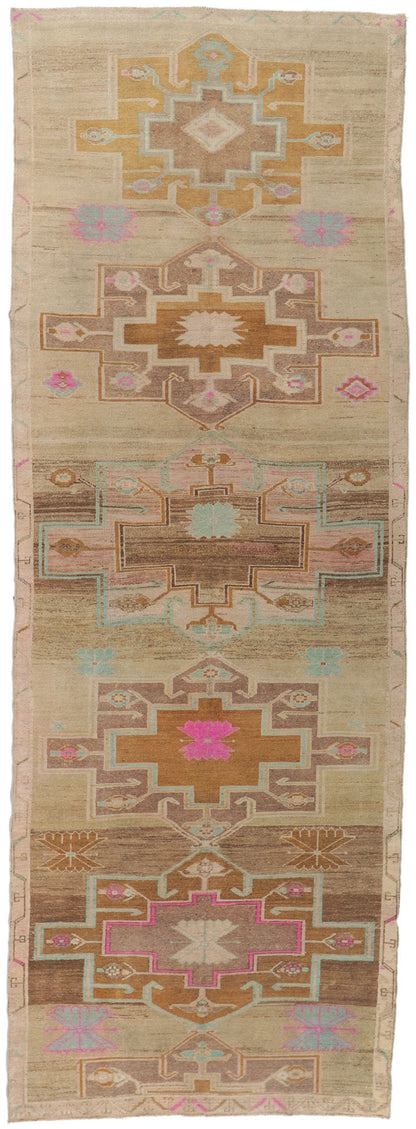 6 x 16 Vintage Turkish Kars Gallery Rug 52288