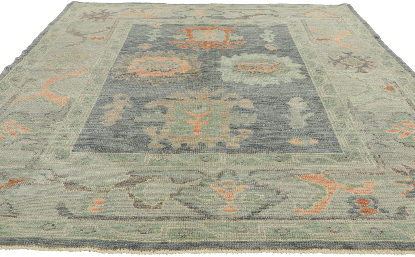 6 x 7 Contemporary Turkish Oushak Rug 53816